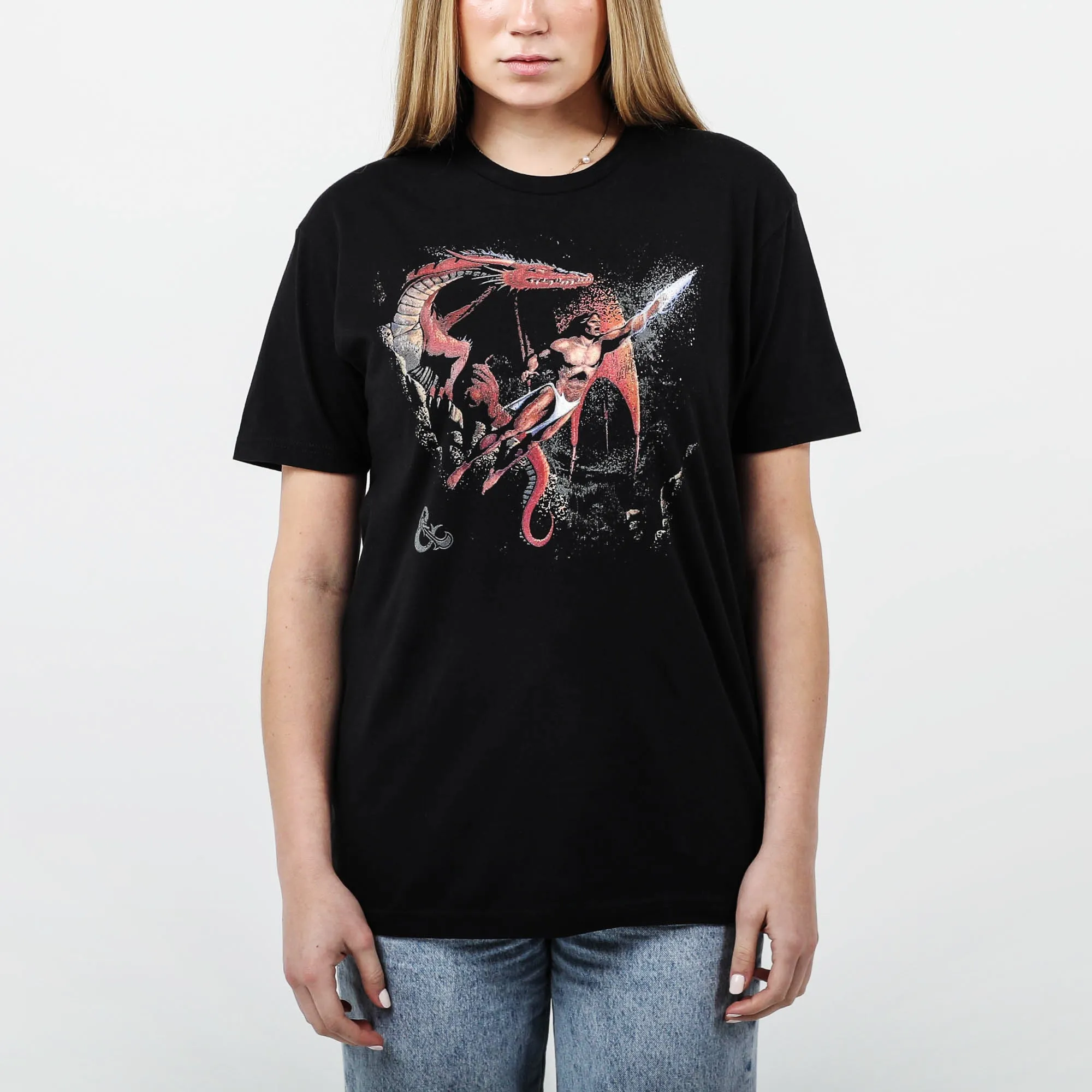 Vintage Immortal Rules Red Dragon Black Tee